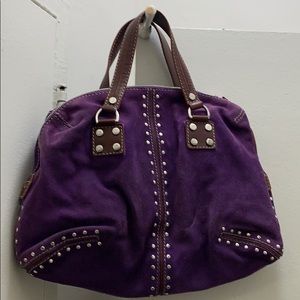 Michael Kors Suede satchel handbag